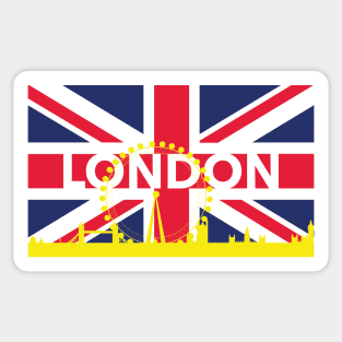 London England British Flag Sticker